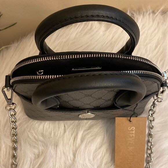NWT Steve Madden (bbrody) Crossbody Black/Grey - Picture 11 of 14